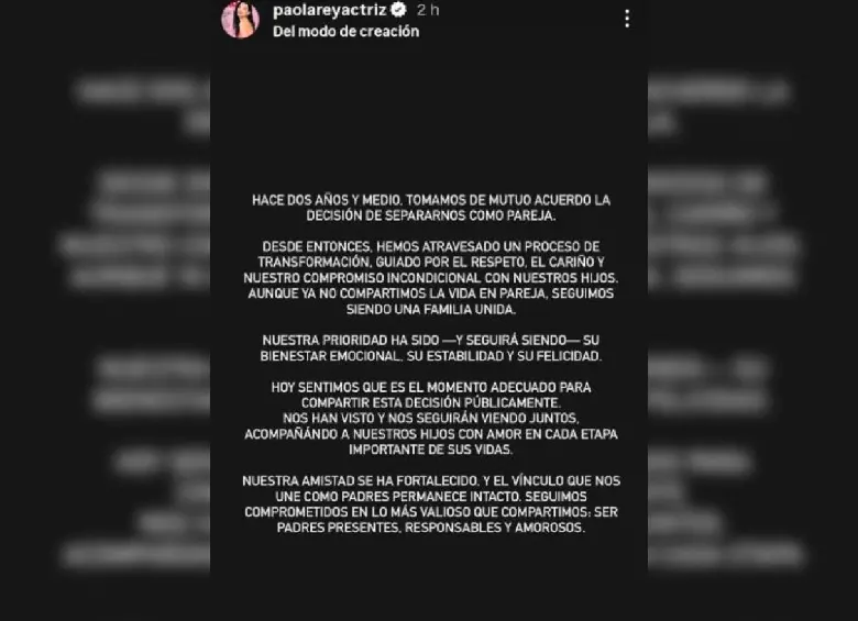 Paola Rey confirma su separación de Juan Carlos Vargas tras dos décadas de relación, ¿qué pasó?