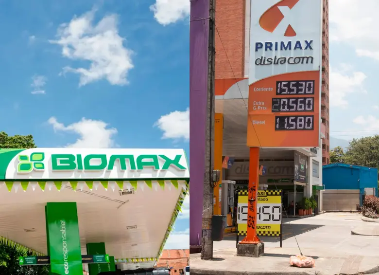 Estaciones de servicio independientes advirtieron que la integración entre Biomax y Primax podría acelerar la concentración del mercado de combustibles en Colombia. FOTO COLPRENSA Y EL COLOMBIANO 