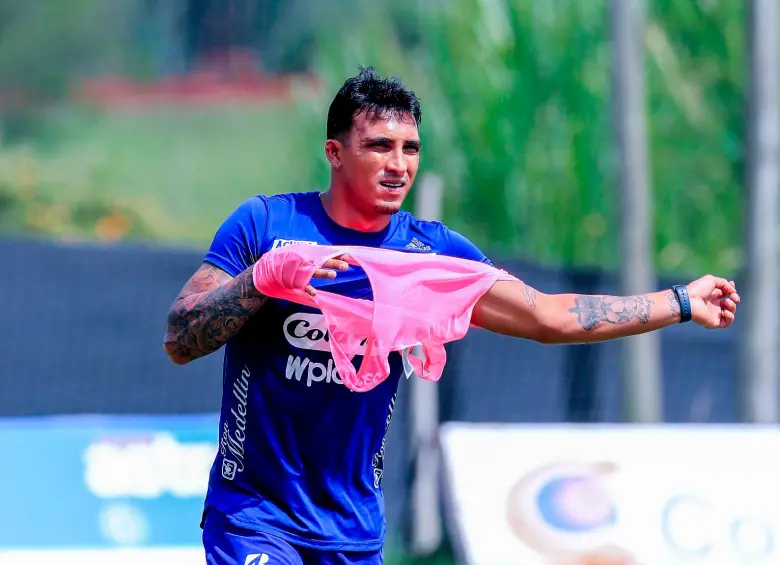 El futbolista antioqueño David Loaiza, de 32 años, jugó con el Medellín entre 2021 y septiembre del 2023, cuando fue suspendido por Conmebol. Foto: Juan Antonio Sánchez