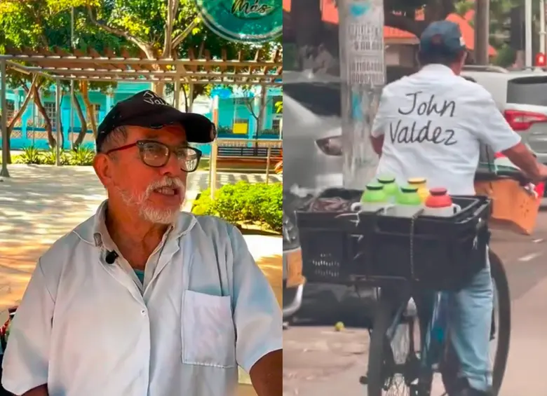 Miguel Velosa es la persona detrás de John Valdez. FOTO pantallazo tomado de TikTok (@primero.barranqui). 