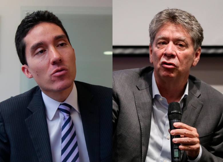 En la foto: Luis Fernando Mejía, exdirector de Fedesarrollo; y Bruce Mac Master, líder de la Andi. FOTO COLPRENSA. 