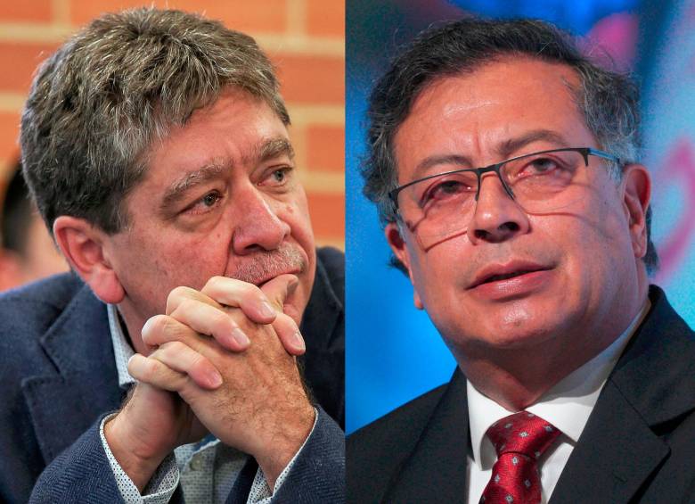 Bruce Mac Master, presidente de la Andi; Gustavo Petro, presidente de Colombia. FOTO COLPRENSA