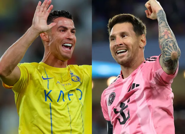 Cristiano Ronaldo y Lionel Messi. FOTO GETTY. 