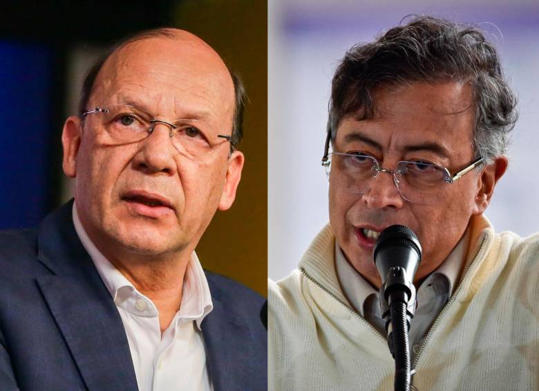 Germán Ávila, ministro de Hacienda; Gustavo Petro, presidente de Colombia. FOTO COLPRENSA