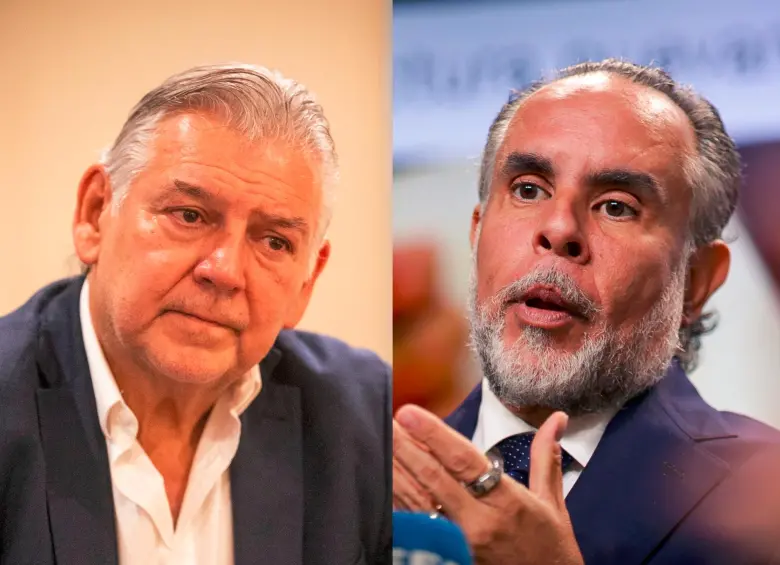 Jaime Alberto Cabal, presidente de Fenalco; Armando Benedetti, ministro del Interior. FOTO EL COLOMBIANO Y COLPRENSA. 