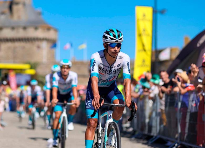 Buitrago, de 26 años, vuelve al Giro tras disputarlo en 2023, en el que fue 13°. FOTO X-Bahrain Victorious 