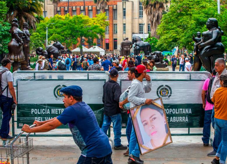 La Plaza Botero lleva cerrada un mes. Foto: Esneyder Gutiérrez
