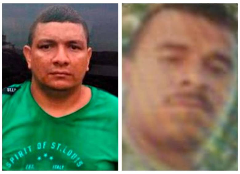 José Miguel Demoya Hernández, alias “Chirimoya”, y José Ramón Zapata Pérez, alias “Gabino”, son dos de los señalados cabecillas del Clan del Golfo detrás de los incidentes en el Bajo Cauca. FOTOS: CORTESÍA