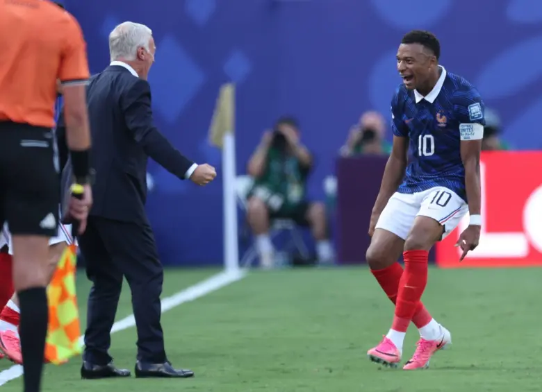 Didier Deschamps dirigirá su último partido como seleccionador de Francia, quien tiene como capitán al delantero Kylian Mbappé. Foto: Xinhua