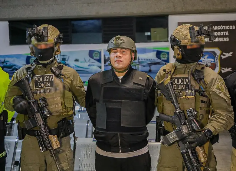 Alias Pipe Tuluá, señalado cabecilla de la organización criminal “La Inmaculada”. Foto: Policía Nacional.