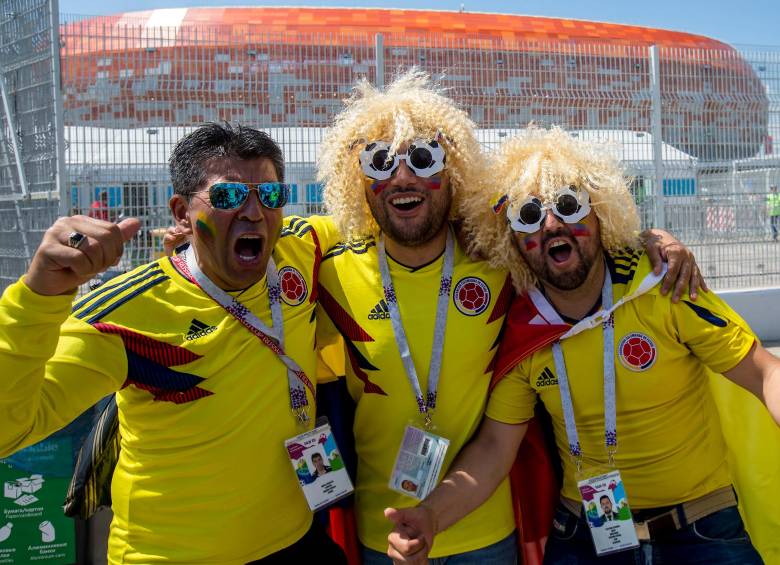 La Copa América arranca el 20 de junio y Adidas nuevamente llevará su logo en el pecho de la camiseta colombiana. Los fanáticos traducen el fervor en billetes para el comercio. FOTO juan antonio sánchez