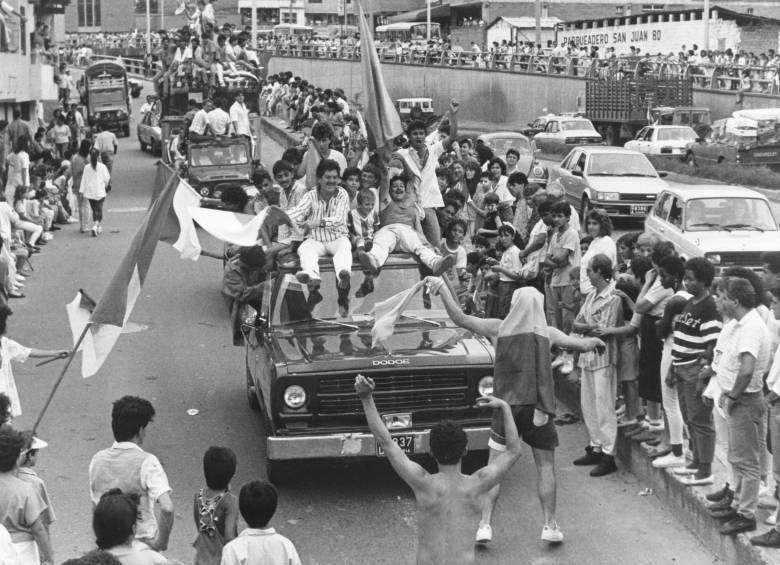 Desfile por la calles de Medellín. FOTO ARCHIVO EC 