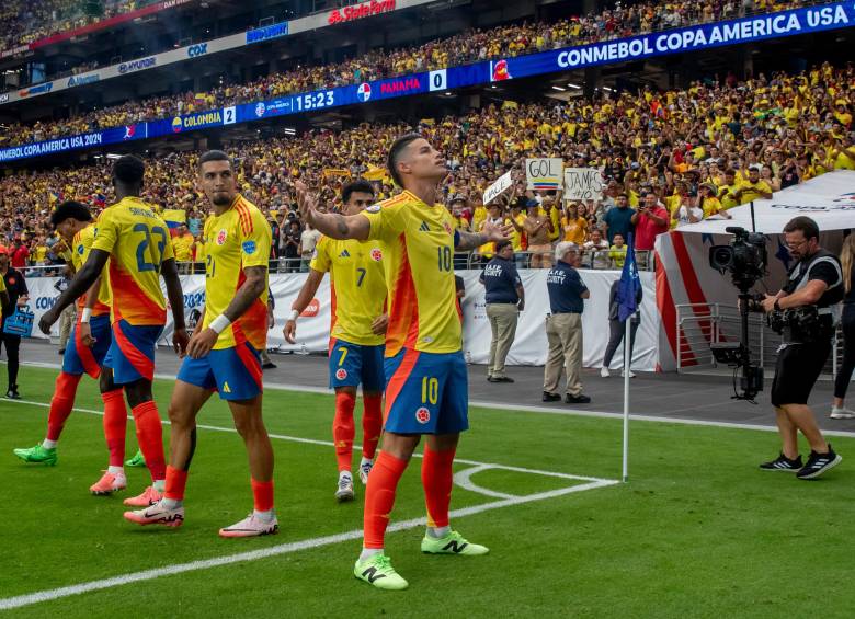 El futbolista colombiano James Rodríguez fue la piedra angular del elenco nacional en la Copa América que se disputó en Estados Unidos. Foto: Juan Antonio Sánchez