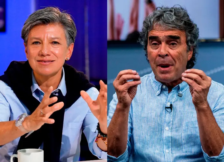 Claudia López y Sergio Fajardo, candidatos presidenciales. FOTO: Julio Herrera