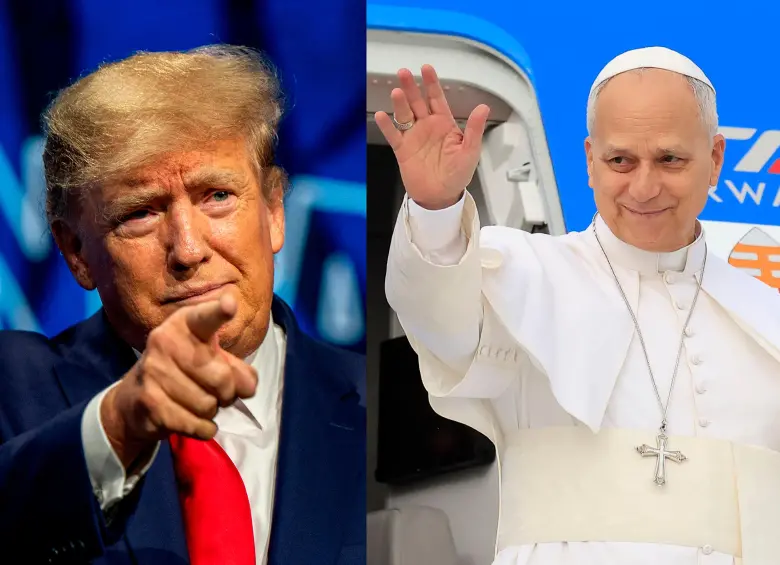 Donald Trump criticó al papa León XIV por su postura frente a la guerra de Medio Oriente, el pontífice le respondió. Fotos: Getty Images
