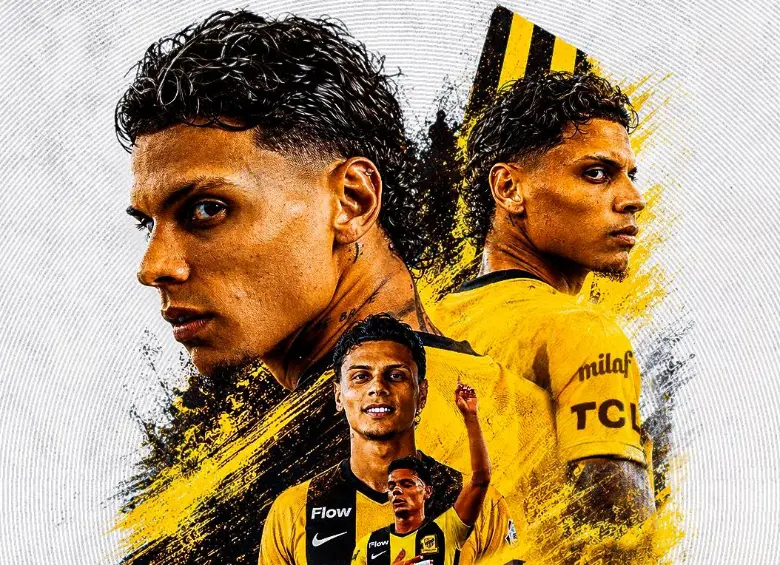 Esta es la imagen que utilizó el club árabe para presentar a Richard Ríos en sus redes sociales. FOTO @ittihad_en