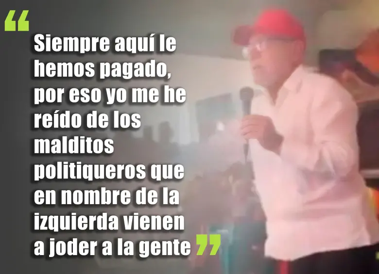 El video ha tenido difusión a través de redes sociales. En él se ve al exalcalde barranquillero asegurando que él sabe de presunta compra de votos en la región. Foto: ElRunRunPolitico @jpserna