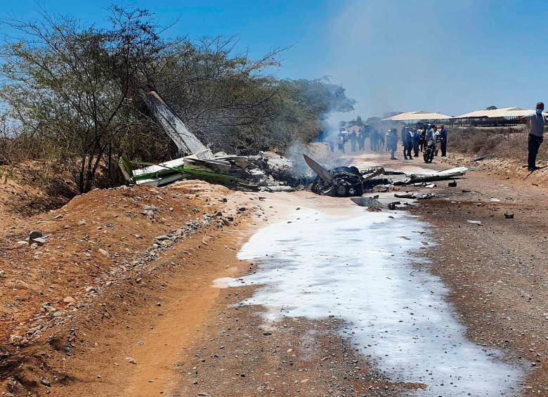 Los siete pasajeros de la aeronave murieron en el accidente. FOTO EFE
