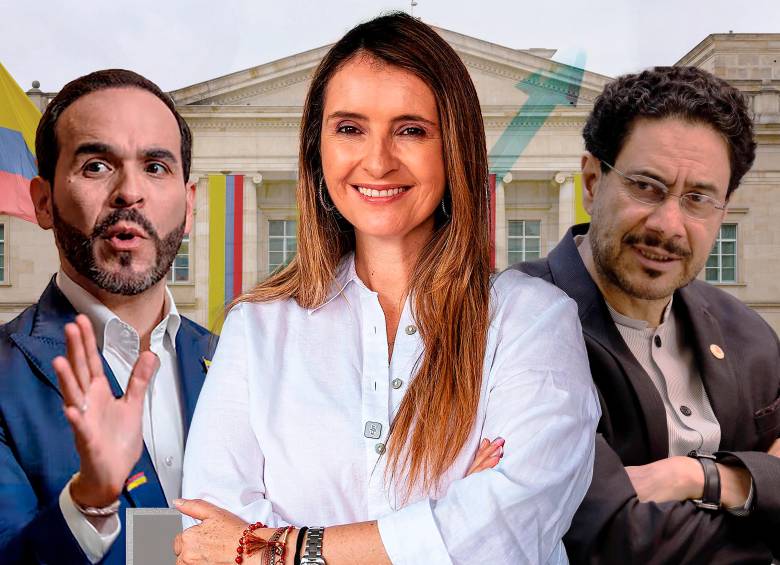 Iván Cepeda lidera todas las encuestas y estaría fijo en segunda vuelta. Foto: EL COLOMBIANO y Colprensa.