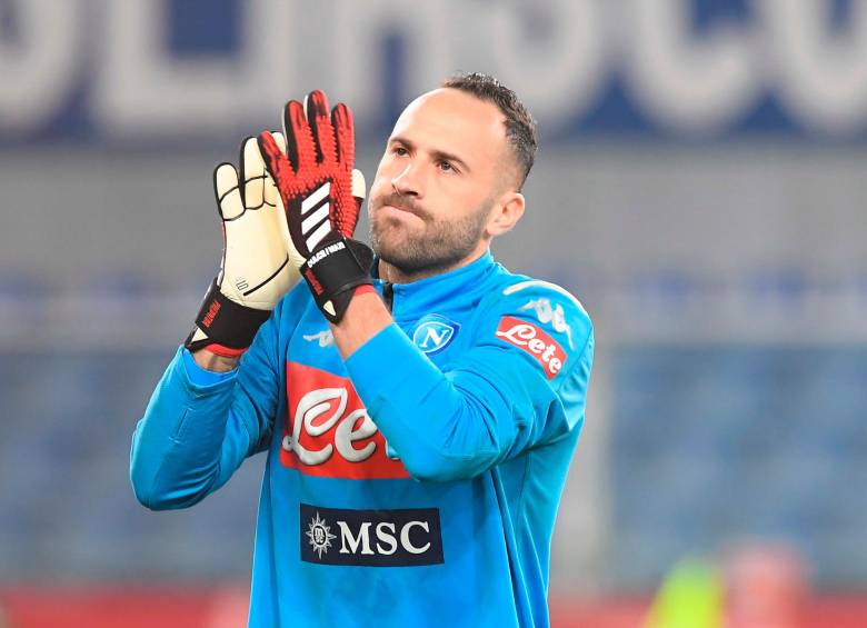 Napoli despidió con un emotivo video al arquero antioqueño David Ospina, quien se va a jugar a Arabia Saudita. FOTO: GETTY