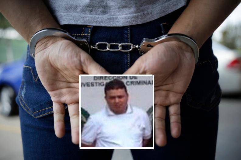 Durante la captura de alias “Medio Labio” también fue judicializado un escolta por porte ilegal de armas. En el recuadro, la detención del presunto lavador de activos en 2008. FOTO: ARCHIVO.