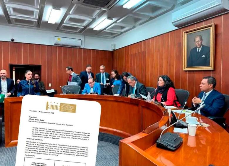 En Comisión Cuarta del Senado se radicó la ponencia mayoritaria de la reforma laboral. FOTO. CORTESÍA SENADO
