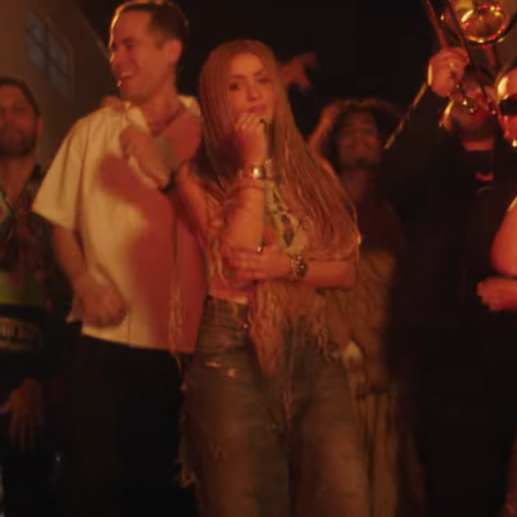 Shakira dedicándole El Jefe a Lili Melgar. Foto: captura de video YouTube