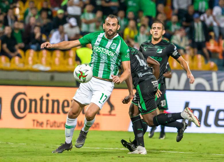 Hernán Barcos durante su paso por Atlético Nacional. FOTO JUAN ANTONIO SÁNCHEZ