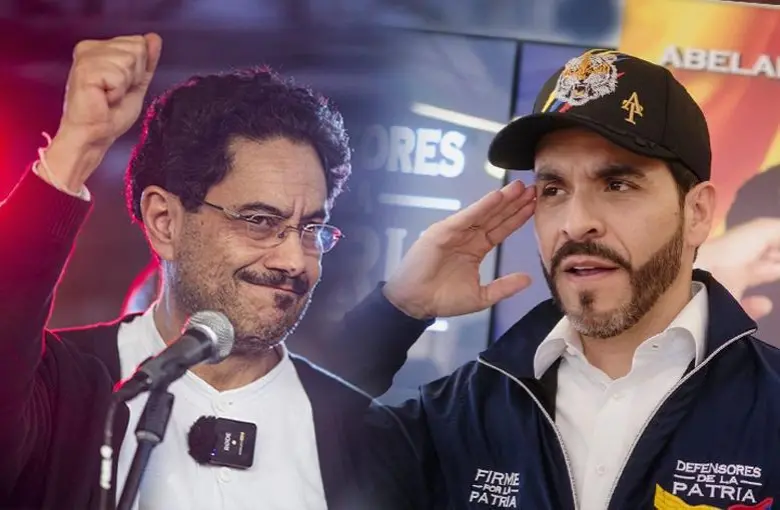 Abelardo de la Espriella e Iván Cepeda se disputan la presidencia. Foto: AFP