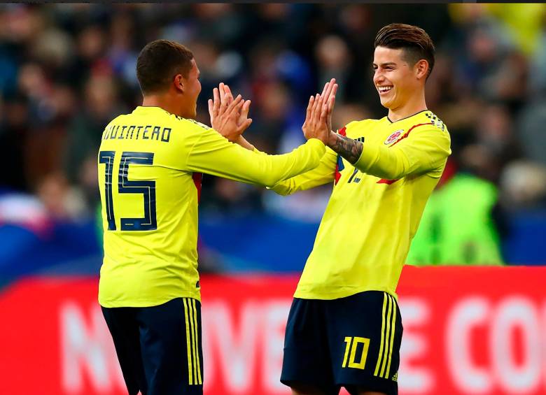 Juan Fernando Quintero y James Rodríguez anunciaron en días pasados su adiós de la Selección Colombia. FOTO: Getty