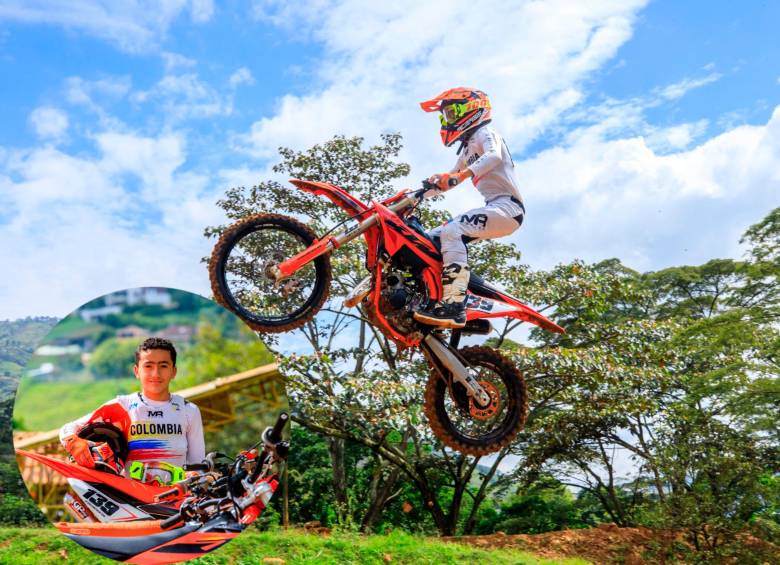 Valentino Zuleta, la joya del motocross antioqueño que ya promete conquistar los podios mundiales. Foto: Camilo Suárez. 