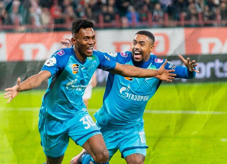 Mateo Casierra suma 10 goles en 14 partidos en la presente temporada. FOTO X @es_fczenit