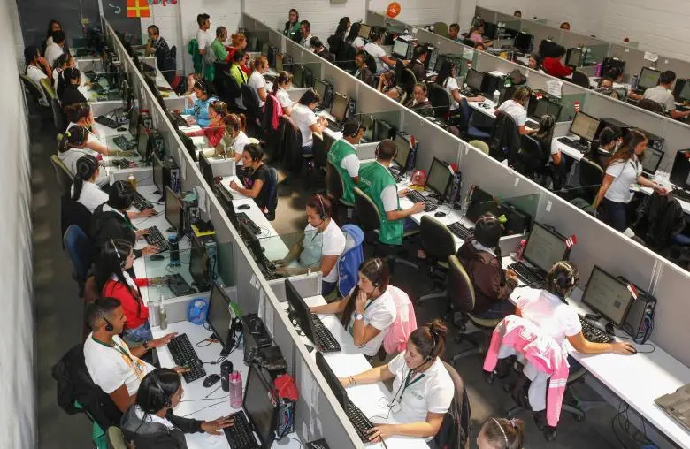 Empresas de tercerización de servicios fortalecen la economía y la empleabilidad en Medellín, Barranquilla y Bogotá. La industria BPO genera más de 754.000 empleos formales en Colombia. FOTO Manuel Saldarriaga