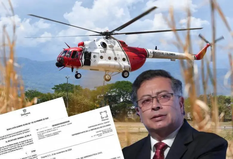 Ante la falta de aeronaves, la Aviación del Ejército tuvo que desempolvar el viejo Mi-17 ruso empleado en la Operación Jaque (2008), el cual está en funcionamiento. FOTO: Cortesía del Ejército.