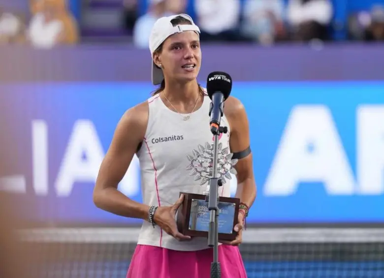 Emiliana Arango subcampeona del WTA 500 de Guadalajara. FOTO Cortesía Guadalajara