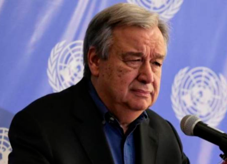 El secretario general de la Onu, Antonio Guterres, advirtió sobre los riesgos de la Inteligncia Artificial generativa. Foto Colprensa.