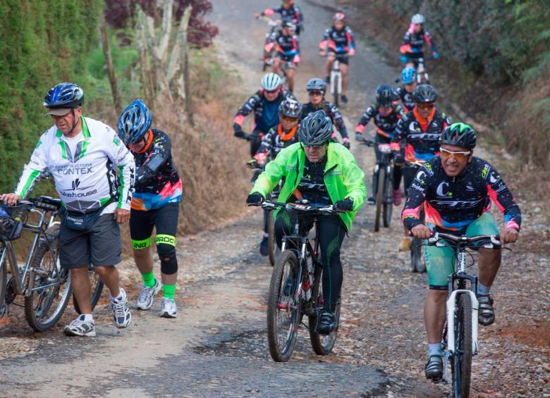 El recorrido arranca a las 8:00 a.m. Habrá servicio de transporte de bicicletas desde Medellín. Foto