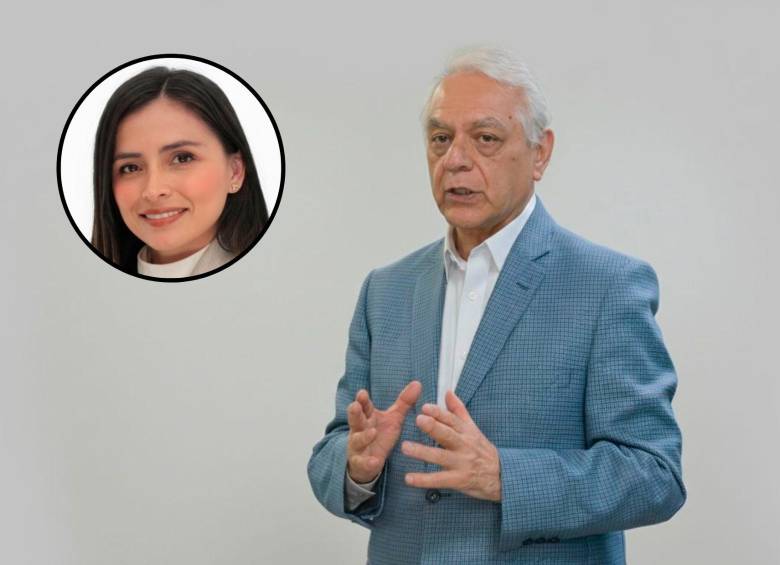 El superintendente de Salud, Bernardo Camacho, y la nombrada superintendente delegada, María Yuleidy López. FOTO CORTESÍA SUPERSALUD