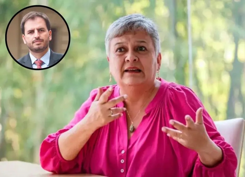 El representante a la Cámara y senador electo Andrés Forero y la superintendente de Salud adhoc, Luz María Múnera. FOTO CAMILO SUÁREZ