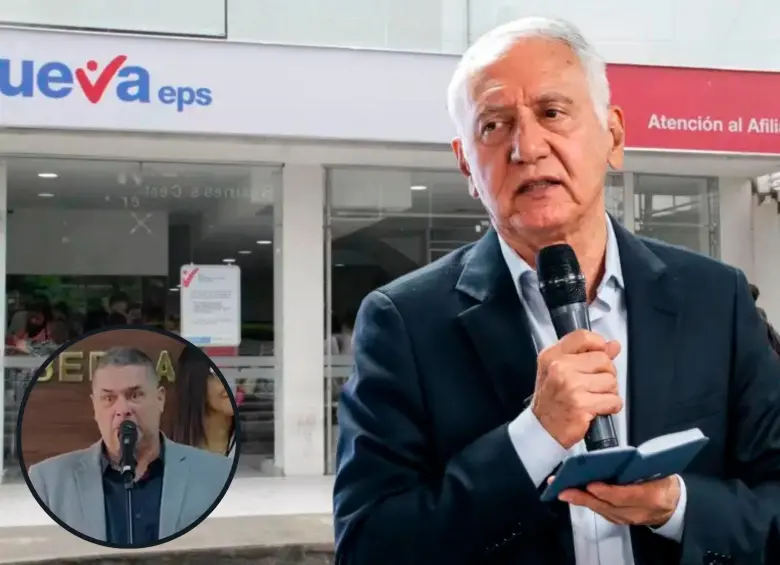 El ministro de Salud, Guillermo Jaramillo, y el gerente del Hospital San Rafael de Itagüí, Luis Fernando Arroyave. FOTO COLPRENSA