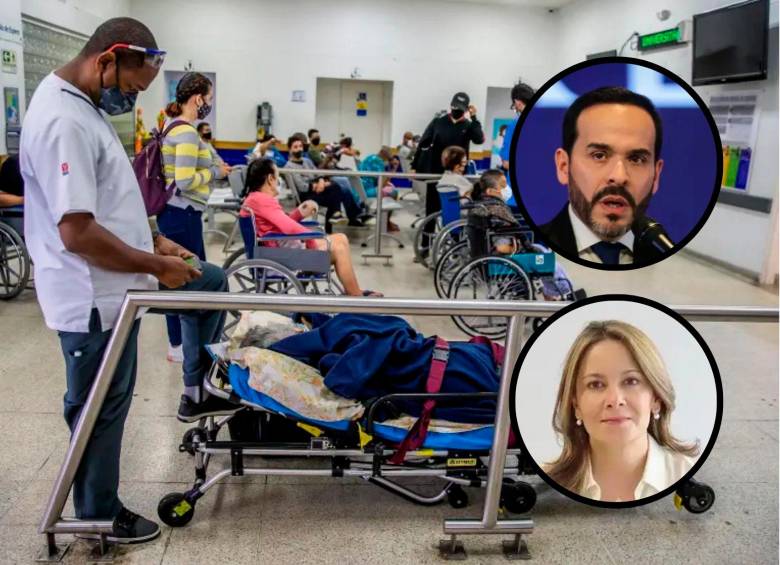 El presidente Abelardo de la Espriella y la ministra de Salud, Ana María Vesga. FOTO JUAN ANTONIO SÁNCHEZ