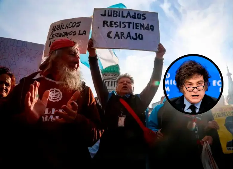 El presidente Javier Milei ha defendido su plan de equilibrio fiscal para Argentina. FOTO AFP