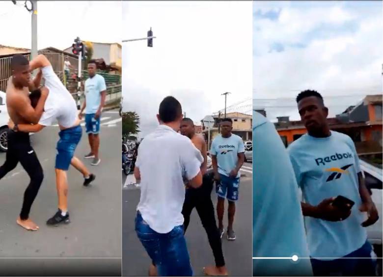 Los futbolistas que estuvieron implicados en el caso fueron Felipe Cifuentes y Yilton Díaz. FOTOS: CAPTURAS DE VIDEO 