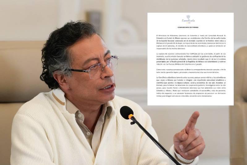 Petro habló sobre los connacionales involucrados en el atentado en México durante su alocución de este martes. FOTO: Presidencia