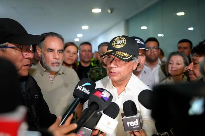 El presidente Petro respondió que la solicitud obedece a un fallo del Consejo de Estado que limitó sus alocuciones, al que calificó como un intento de censura. FOTO: PRESIDENCIA-REFERENCIA