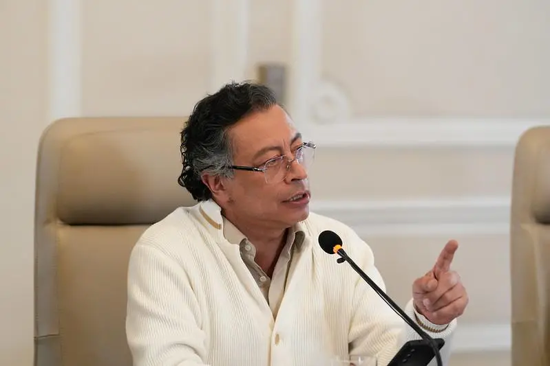 EL COLOMBIANO revisó la transmisión completa y, realmente, la frase no dice eso.<b> </b>Foto: Presidencia
