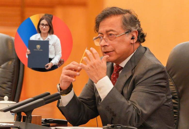 El presidente Petro le habría hecho observaciones a la canciller sobre el titulo del documento que estaba pensando como un “plan de cooperación” y no como un “memorando de entendimiento”. Fotos: Presidencia 