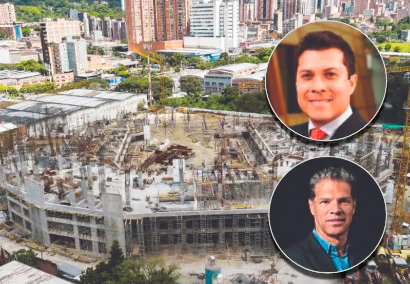 Las obras de Arena Primavera hasta ahora han avanzado en un 25% y se espera tenerlas concluidas a finales de 2026. Arriba, Gabriel Sánchez Olea, director estratégico de CLK; y abajo, Eduardo Olea, socio fundador Tuboleta. FOTO Camilo Suárez