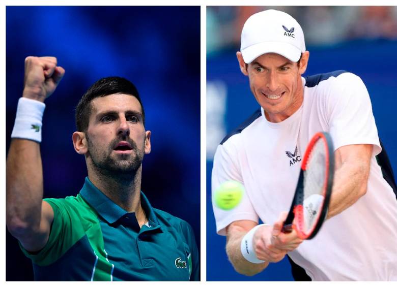 Novak Djokovic y Andy Murray. FOTO AFP