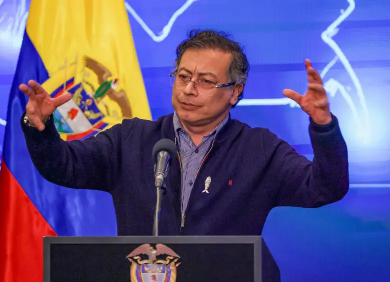 Gustavo Petro prohibió las exportaciones de carbón hacia Israel. FOTO PRESIDENCIA.